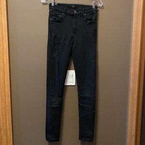 Citizens of Humanity High Rise Skinny Black Jeans - Size 27